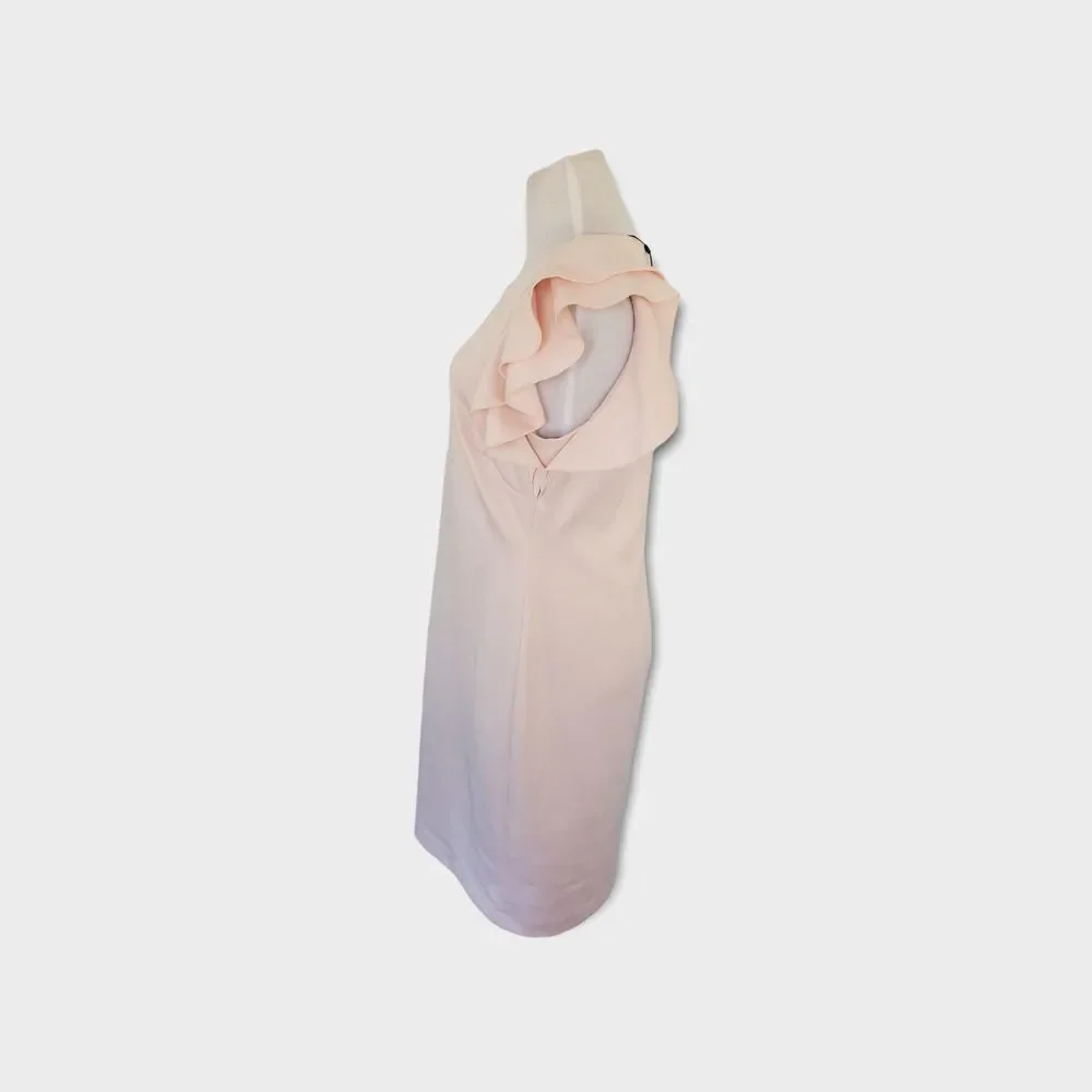 Tommy Hilfiger Light Pink Flutter Sleeve Scuba Sheath Dress Sz 12 - Picture 3 of 6